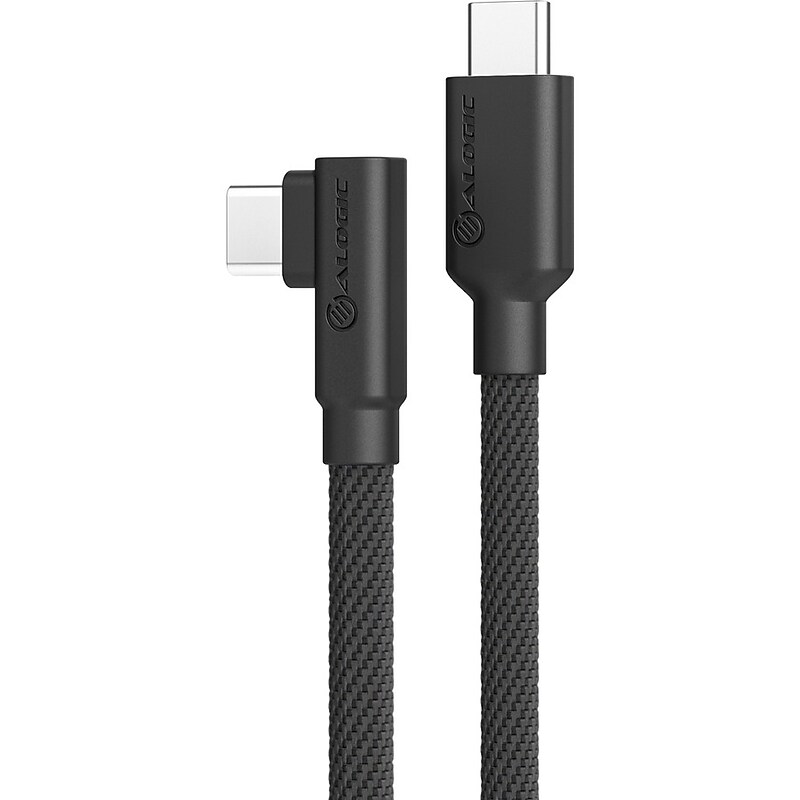 Alogic Elements Pro Right Angle USB-C to USB-C Cable, 1m (ELPRACC01-BK) image 1