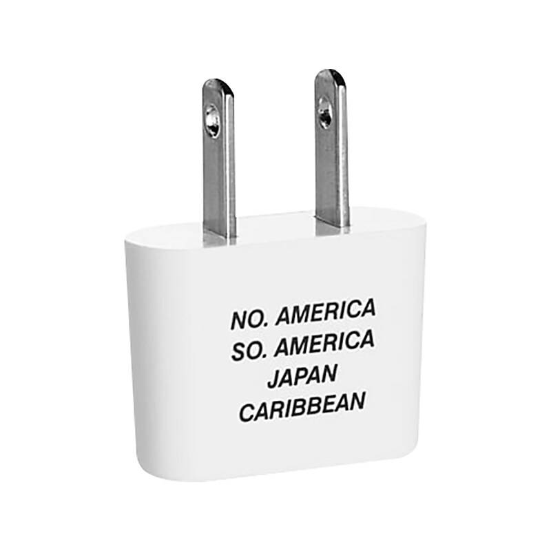 Travel Smart Adapter Plug for America, Caribbean, and Japan, White (NW3XR) image 1