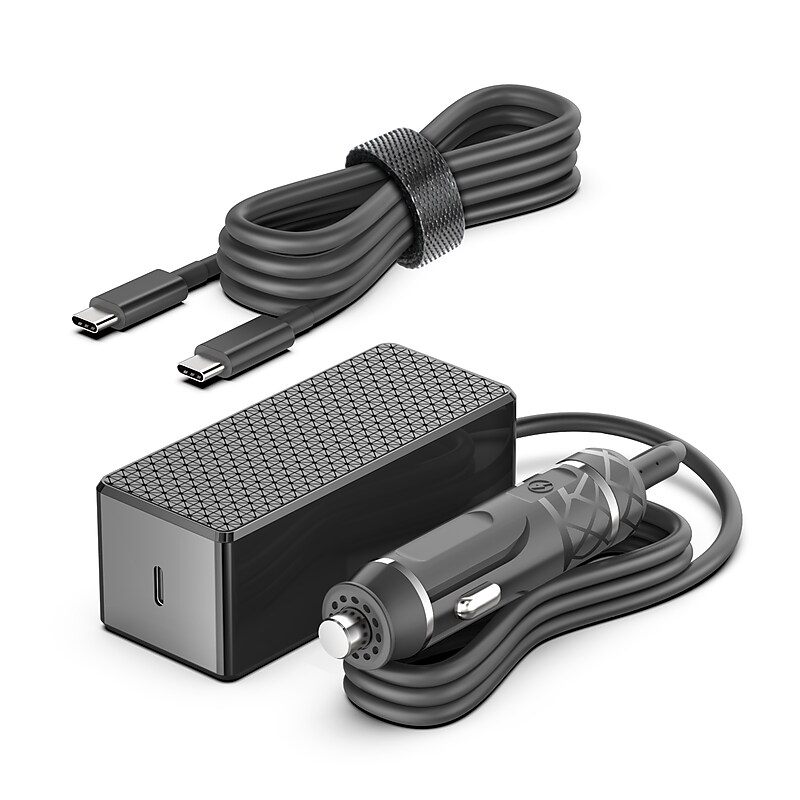 Battery Technology 140W USB-C Auto Adapter for USB-C Laptop, Black (AA-140WUSBC-BTI) image 1