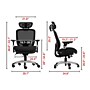 Staples Hyken XL Ergonomic Fabric Swivel Big & Tall Chair, Black (ST63145)~#|#~58CD1612-CA40-40A8-ADD056694936FF21_sc7