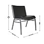 Flash Furniture HERCULES Vinyl Guest Big & Tall Chair, 1000 lb. Capacity, Black (XU60555BLKVYL)~#|#~58CDA966-E3A7-4143-980EAB06341C6EF3_sc7