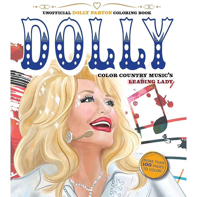 Quarto Unofficial Dolly Parton Coloring Book, 128 Pages (9780785844211) image 1