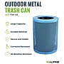 Alpine Industries 4460 Series Steel Mesh Outdoor Trash Can with Liner, 36 Gallon, Black (ALP4460-01-BLK)~#|#~58D117CE-445E-41C0-853688DD1C7290C3_sc7
