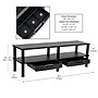 Mind Reader Adjustable Dual Monitor Stand Desktop Organizer with Drawers, Black (DBMON2TDR-BLK)~#|#~58D1B72A-5BAC-471F-B6DF5B579645449E_sc7