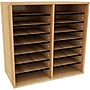 AdirOffice 500 Series 16-Compartment Literature Organizers, 20" x 11.8", Medium Oak (500-16-MEO)~#|#~58D47AF1-0BE2-4EB2-9741D457A1A4780D_sc7