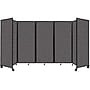 Versare The Room Divider 360 Freestanding Folding Portable Partition, 82"H x 168"W, Charcoal Gray Fabric (1182507)~#|#~58D4DEB3-3FD6-476D-9657821E2D0CA2C7_sc7