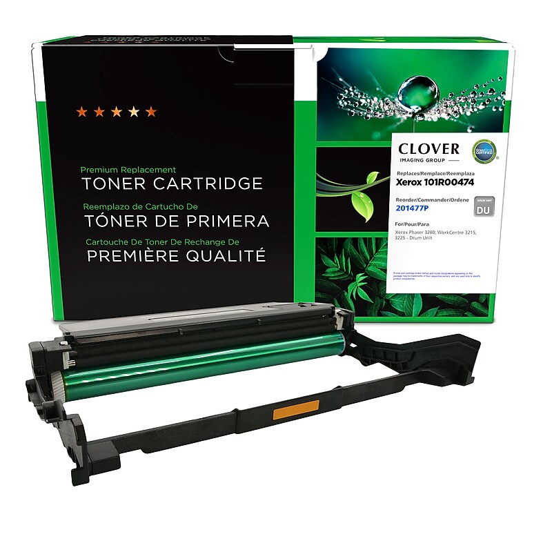 Clover Imaging Group Remanufactured Black Standard Yield Drum Unit Replacement for Xerox 101R00474 image 1