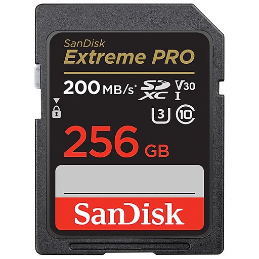 SanDisk Extreme PRO 256GB SDHC Memory Card, Class 10, U3, V30
