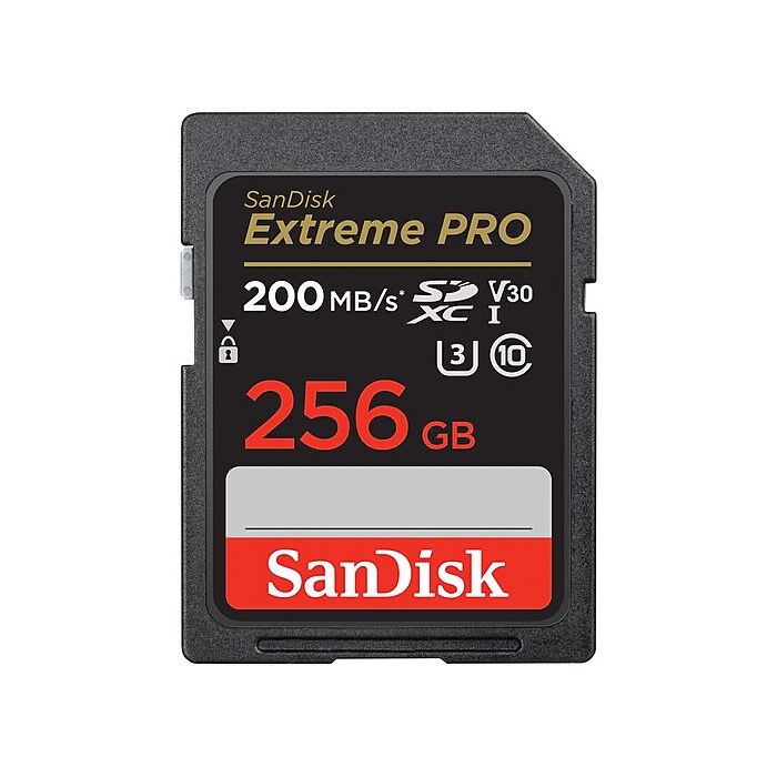 SanDisk Extreme PRO 256GB SDHC Memory Card, Class 10, U3, V30