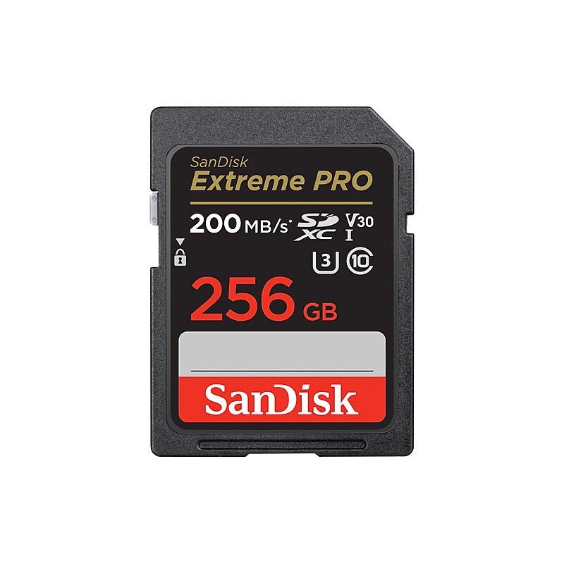 SanDisk Extreme PRO 256GB SDHC Memory Card, Class 10, U3, V30, (SDSDXXD-256G-ANCIN) image 1