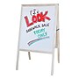 Flipside Dry-Erase/Chalkboard Marquee Easel, 42", White/Black/Natural Wood (31200)~#|#~58DBE0A5-2D6A-46B9-BC40FFA0B8DABE77_sc7