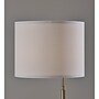 Adesso Joel 60"H Antique Brass Floor Lamp with White Textured Fabric Shade (2622-21)~#|#~58E0BE08-BFD1-4816-A25CCBC881EDC065_sc7