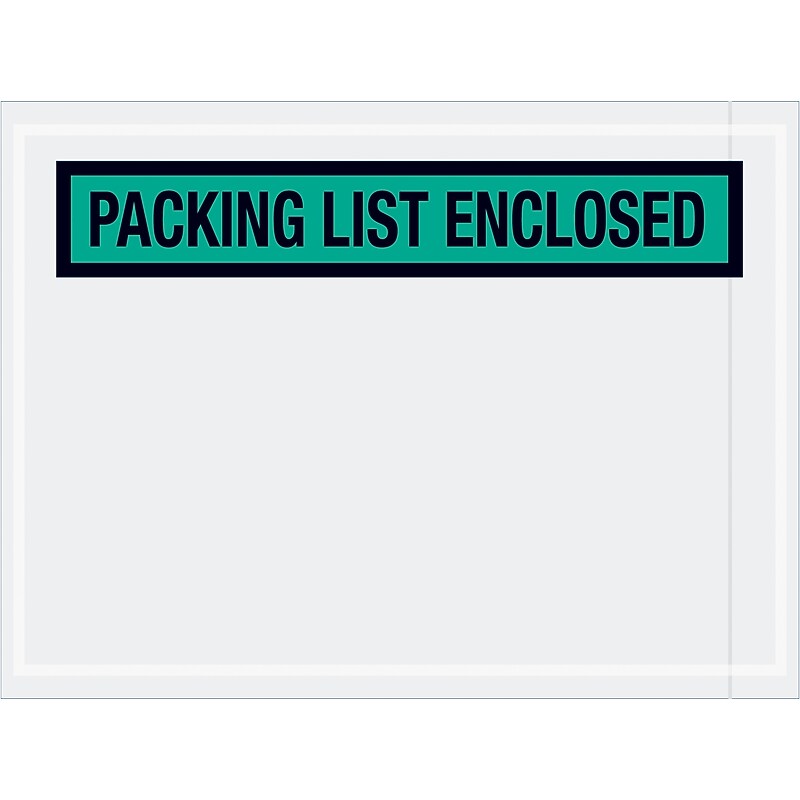 Packing List Envelope, 4 1/2" x 6", 1000/Carton (PL489) image 1