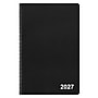 2027 Staples 5" x 8" Weekly & Monthly Planner, Faux Leather Cover, Black (ST58454-27)~#|#~58F369D6-89DA-41A0-9EFCFE84B83C1CF8_sc7