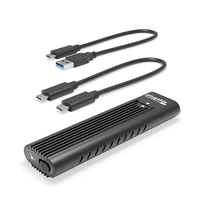 Plugable M.2 USB 3.1 NVMe External Hard Drive Enclosure, SSD