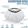 BISON LIFE Kleen Handler Microfiber Spin Mop Head Refill, White, 24/Pack (BPES-SPM-MFR-W-L-1-24A)~#|#~58FE3538-DE0E-44F5-BE085AF4C3C19552_sc7
