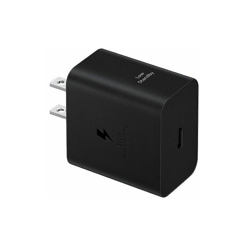 Samsung USB-C Wall Charger with Cable, 45W, Black (EP-T4511XBEGUS) image 1