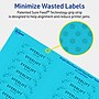 Avery Printable Rectangle Multipurpose Labels, 5/8" x 3", Bright Blue, 2560/Box (94214)~#|#~590B5CE9-79D3-4A03-94D67363FBFD6F33_sc7