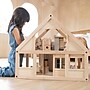 PlanToys Wooden My First Dollhouse, 24.5" x 16.6" x 22.6", Natural (PTS7110)~#|#~590B7997-027E-47F9-89DB7543045B8A6F_sc7