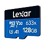 Lexar High-Performance 633x BLUE Series 128GB microSDXC Memory Card with Adapter, Class 10, UHS-I, V30, 2/Pack~#|#~590C28A1-8AE2-4A29-8E31E79FC51BA883_sc7