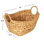 Household Essentials Water Hyacinth Basket with Handles, Natural (HE1186)~#|#~590D2D93-F3FF-48F5-AF6BA8059D03F6E7_sc7