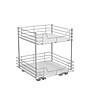 Household Essentials Brushed Steel & Plastic Two-Tier Pantry Organizer, Silver (HH25314-1)~#|#~590DB8E1-7D53-4490-93C7EB0ECE511E1C_sc7