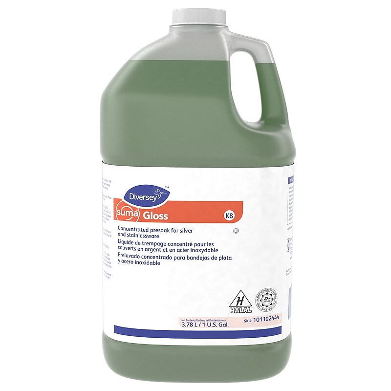 Diversey Suma Liquid Dish Presoak and Destainer, 1 Gallon, 4/Carton (101102444) image 1