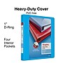 Staples Heavy Duty 1" 3-Ring View Binder, D-Ring, Light Blue (ST56285-CC)~#|#~590FA632-B0D5-4196-AD4BD8A9850B5FD8_sc7