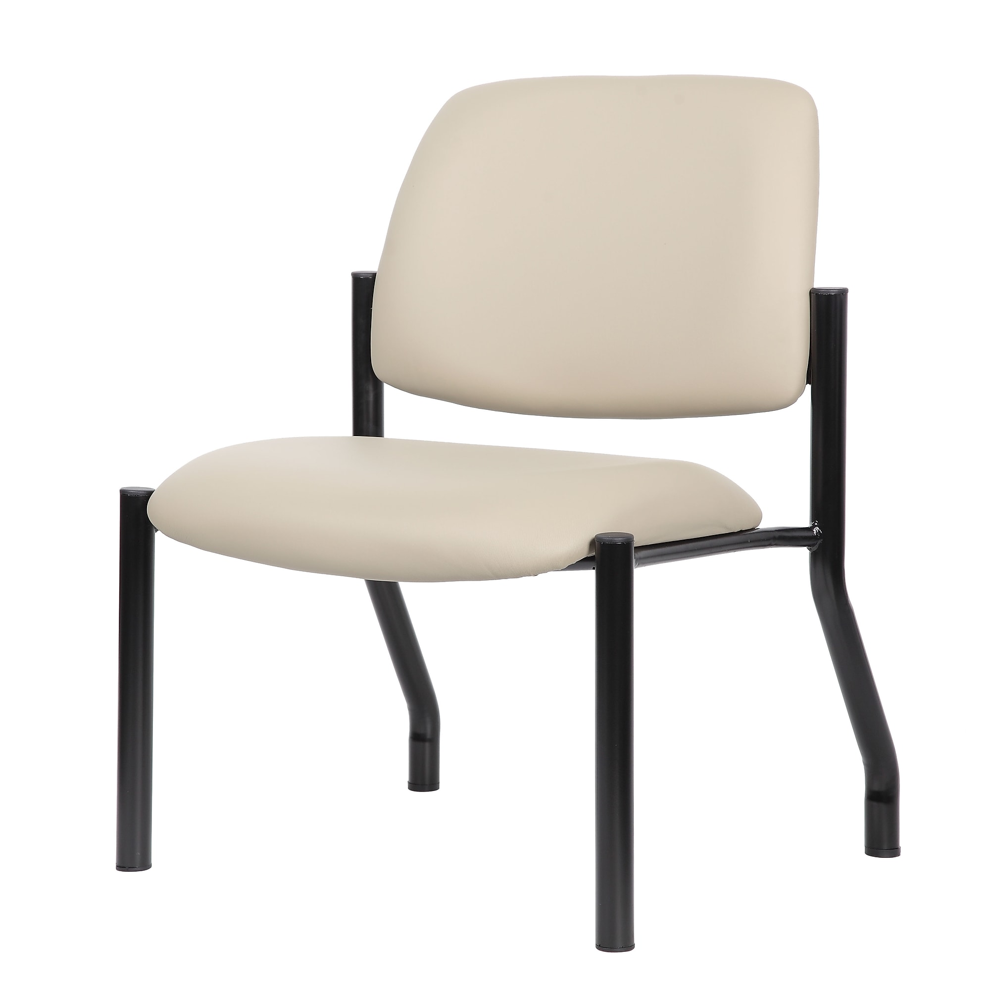 Boss Office Products Vinyl Bariatric Guest Chair, Armless, Beige (B9595AM-BG-400) Sansujyuku sansujyuku.com
