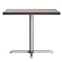 Flash Furniture Bennett Square Shaped Wooden Commercial Indoor Table, 36" x 36", Dark Brown Top/Silver Base (GSFSQ36DBT3030S)~#|#~59152B48-6A0F-4AFC-A78409C904F3A02E_sc7