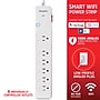 Energizer Connect 6-Outlet Smart Wi-Fi Surge Protector Power Strip, 3 ft., 1,200-Joules, White (EIS3-1004-WHT)~#|#~591C6503-992A-4699-BD7388A7158E3A68_sc7