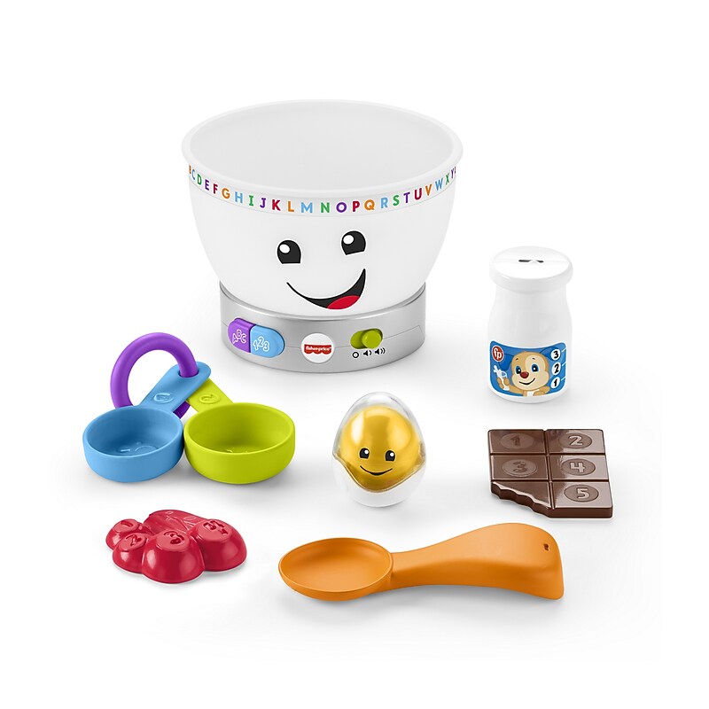 Fisher-Price Laugh & Learn Magic Color Mixing Bowl Toy, Multicolored, 2/Pack (GJW20) image 1
