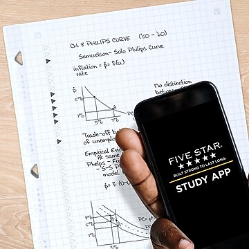 Five Star Reinforced Graph Paper, 8.5" x 11", 3-Hole Punched, 80 Sheets/Pack (170122/170036)