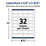 Avery Laser/Inkjet Multipurpose Rectangle Labels, 1.25" x 1.75", White, 8000 Labels/Box (94226)~#|#~592534A4-5367-4474-8AF5E1A64C675A65_sc7