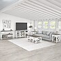 Bush Furniture Key West 20" x 20" End Table, Shiplap Gray/Pure White (KWT120G2W-03)~#|#~592AB8EC-01B7-4380-82849A598F4CA2C6_sc7