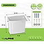 Alpine Industries Plastic Sanitary Napkin Disposal Receptacle, 10"x 5", White (451-WHI-MK)~#|#~592C5423-C39D-4092-B436FA083638EEA4_sc7