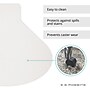 ES Robbins EverLife Carpet Chair Mat with Lip, 66" x 60", Designed for Medium-Pile Carpet, Clear (122775)~#|#~592E41C0-3038-4D4C-B2C7748556F1382A_sc7