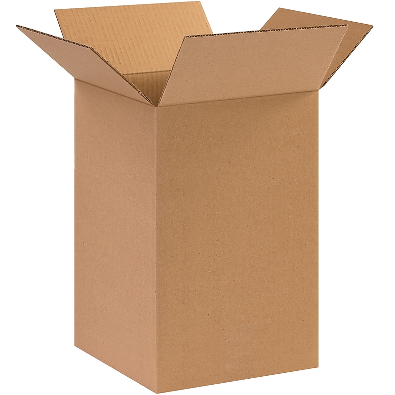 10" x 10" x 15"'' Shipping Boxes, 32 ECT, Brown, 25/Bundle(101015) image 1
