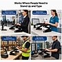 Uncaged Ergonomics WorkEZ Adjustable Keyboard and Mouse Tray, Black (WEKTb)~#|#~593EB268-231B-4BF6-B899C42107E384C2_sc7