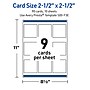Avery Silver Border Matte Blank Card, White, 90/Pack (S00-F3E)~#|#~593EF87C-3759-4035-B4D3E789485630F6_sc7