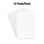 Staples Notepads, 4" x 6", Unruled, White, 100 Sheets/Pad, Dozen Pads/Pack (ST57328)~#|#~593F4004-3DB4-4992-8D24CA3FB13A7E06_sc7