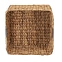 Household Essentials Square Wicker Basket with Handwoven Hyacinth Fibers, Natural (HHML-6950)~#|#~5942DFF9-EDE0-4240-82F60A85C4E49F08_sc7