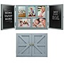 Excello Global Products Barndoor Picture Frame with Chalkboard, Gray (EGP-HD-0413C)~#|#~59449054-D5B5-4E1B-B3FEF23500D14A17_sc7