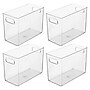 iDESIGN Small Plastic Storage Bin, Clear, 4/Pack (29402M4)~#|#~594C5B8C-A830-4AC4-A1E76A50148103D7_sc7