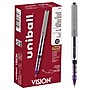 uni-ball Vision Rollerball Pens, Fine Point, Violet Ink, Dozen (SAN60382)~#|#~594CE882-F026-4BA3-8A9320AC49624EF5_sc7