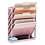 Staples 5-Pocket Plastic Mountable Wall File, Letter Size, Dusty Pink (ST63892)~#|#~59515EAB-86A6-4138-B561DE0D6DD797C2_sc7