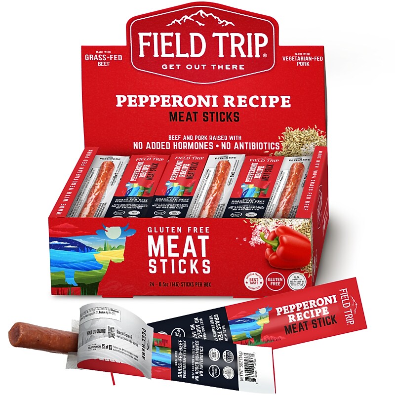 Field Trip Pepperoni Recipe Meat Stick, 0.5 oz., 24/Box (JTJ00569) image 1