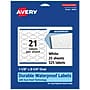 Avery Laser/Inkjet Oval  Waterproof Multipurpose Labels, 2.25"  Dia, White, 525/Pack (94054)~#|#~595A3CC5-B1C6-456A-A87FBFD0C4571FC5_sc7