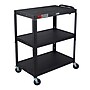 Luxor LEADER XL 3-Shelf Adjustable Media Utility Cart, Black (AVJ42XL)~#|#~595ACA81-8FD9-4858-AFCA7C7A4A271518_sc7