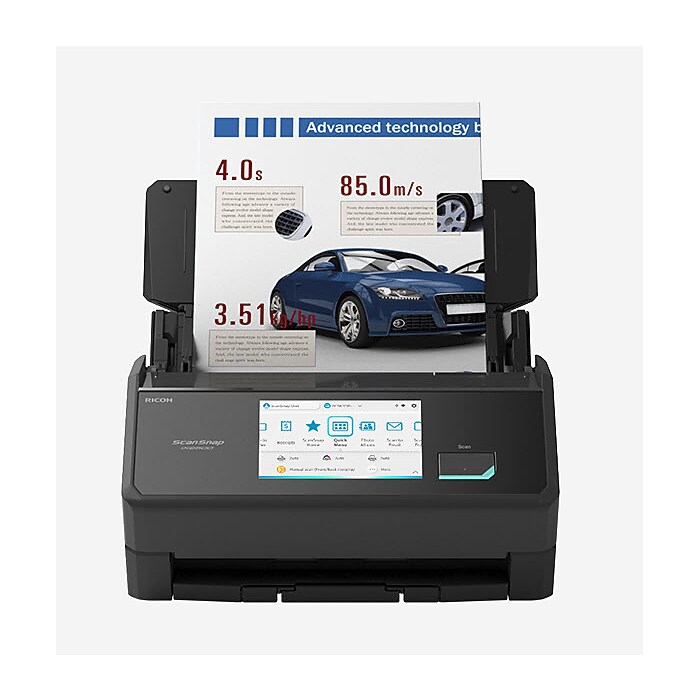 Ricoh ScanSnap iX2500 Wireless Duplex Document Scanner, Black
